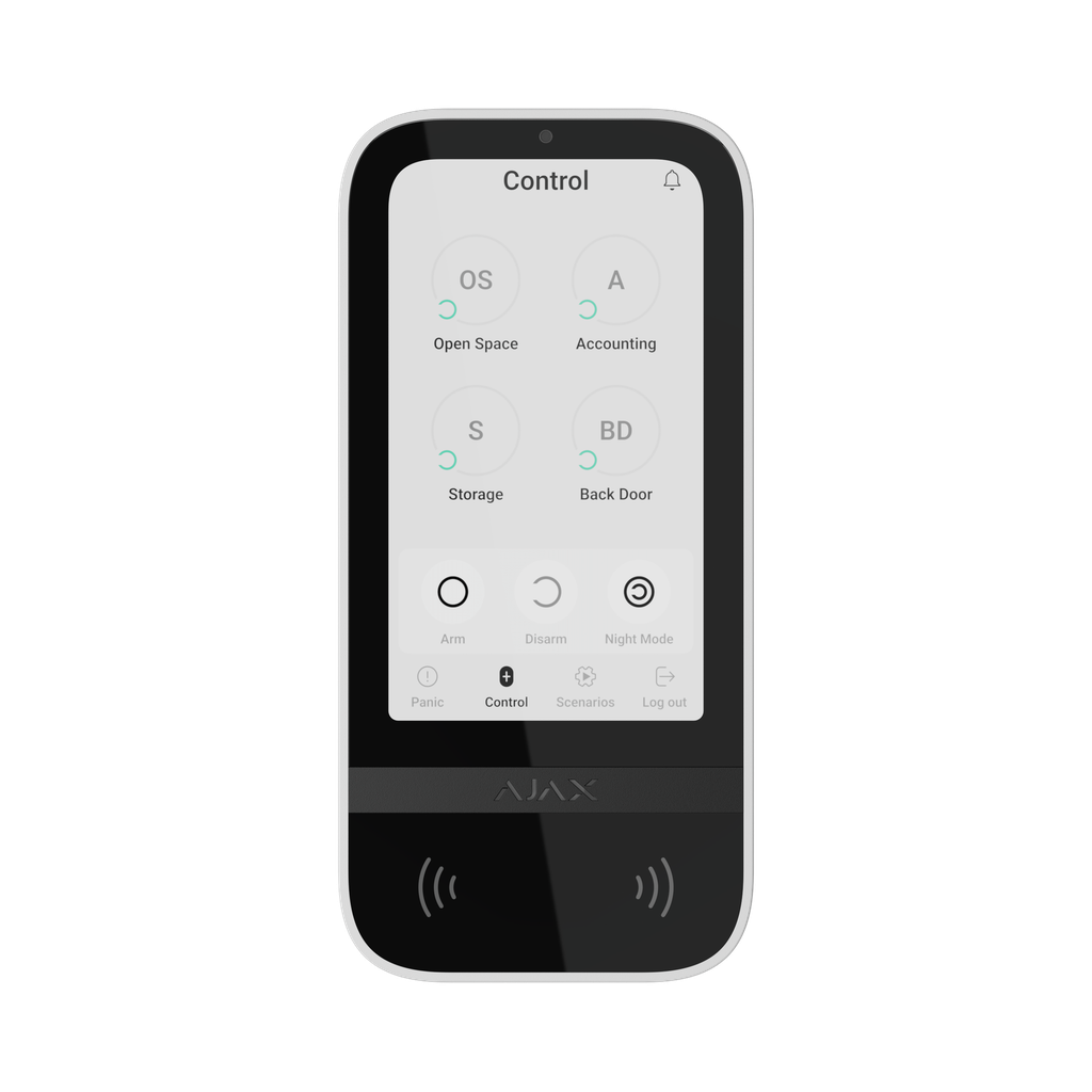 Teclado con pantalla táctil Ajax KeyPad TouchScreen