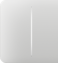Cubierta de interruptor 2 bandas Ajax LightSwitch 2-gang LightCover