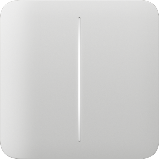 Cubierta de interruptor 2 bandas Ajax LightSwitch 2-gang LightCover