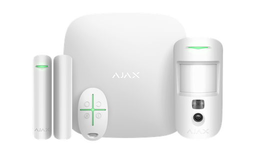 [AJ-STARTERKIT-CAM-HDR-W] Kit de alarma profesional con fotoverificación Ajax StarterKit