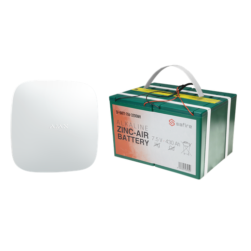 [AJ-BATTERYKIT-12M] Kit de alarma profesional autónomo Ajax 12M